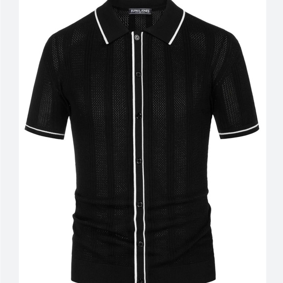 Paul Jones Navy Blue Button-Up Shirt Size XL - Picture 1 of 11